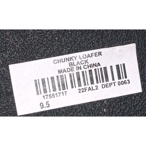 Torrid Black Chunky Loafer Chain Platform Slip On Heel Shoes SIZE 9.5 - Picture 9 of 10